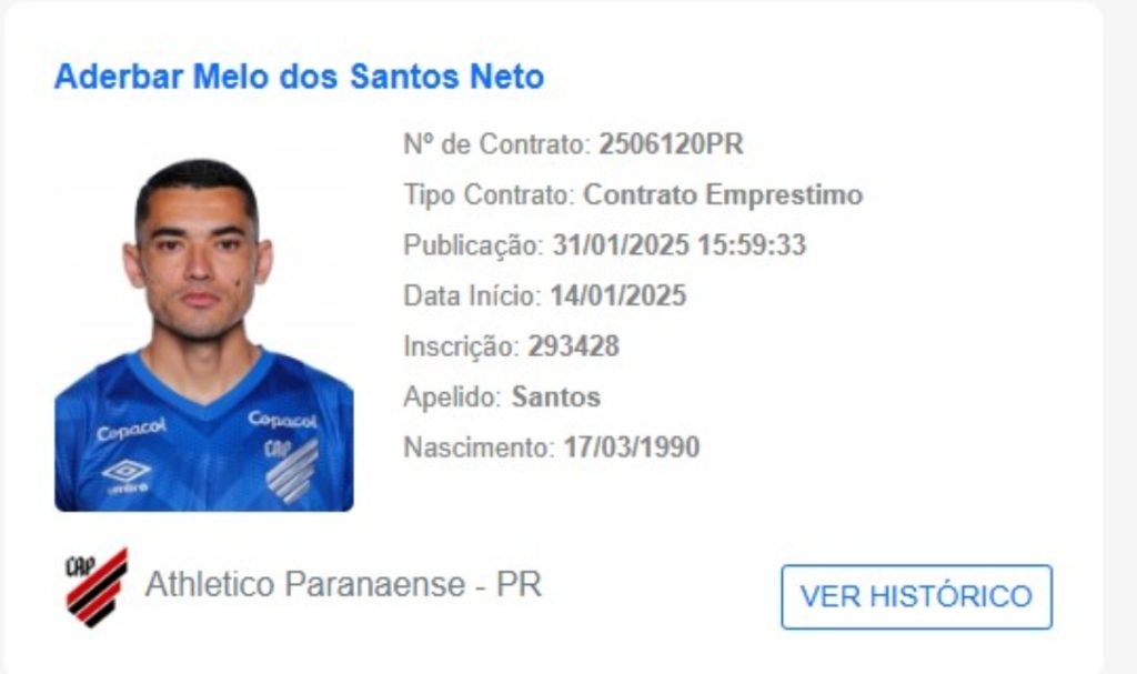 Santos está no BID. Foto: Reprodução/CBF