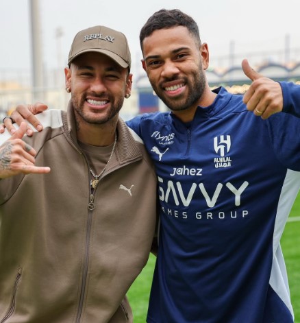 Neymar e Renen Lodi. Foto: Intagram/Renan Lodi