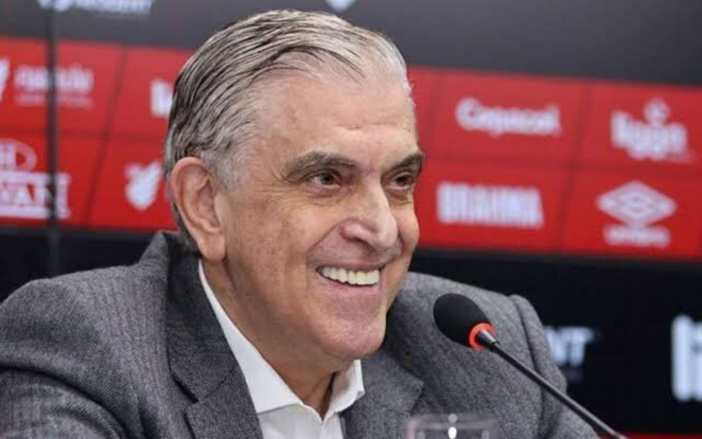 Mário Celso Petraglia, presidente do Athletico-PR - (Foto: Divulgação/Rede Furacão)