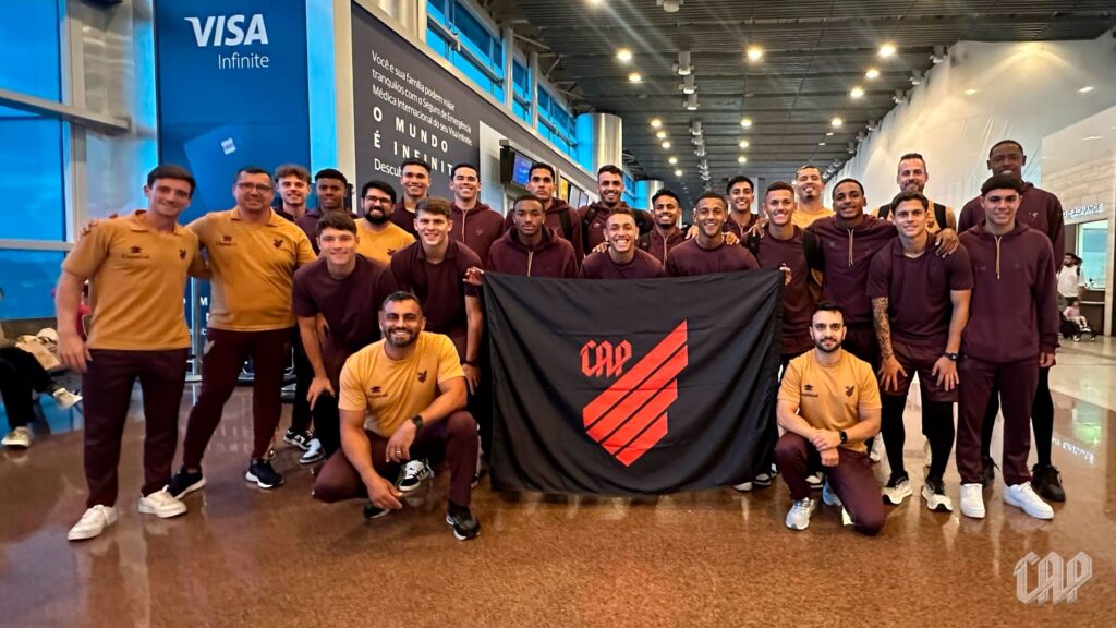 Delegação do Athletico-PR. Foto: Divulgação