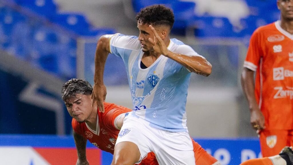 André Lima estreando contra o Capitão Poço pelo Parazão 2025 (Foto: Redes Sociais do jogador)