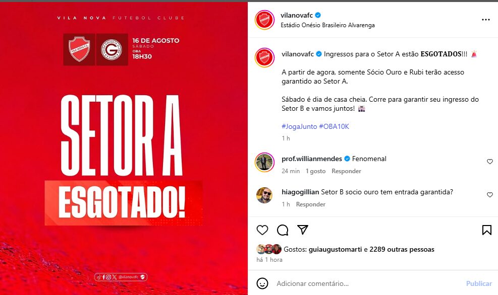 Notícias do Vila Nova