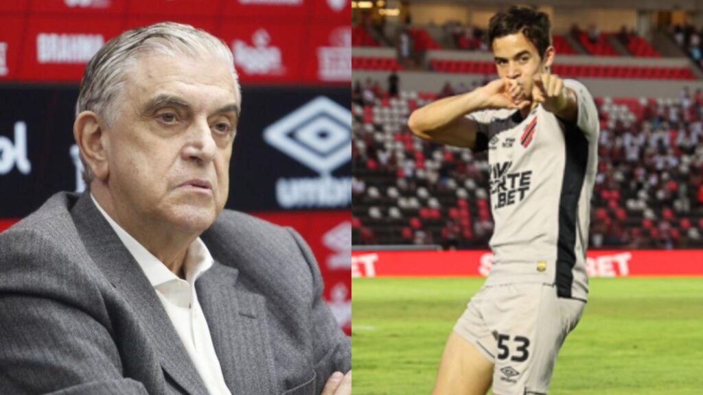 Petraglia trata renovação de Dudu com Athletico-PR (Foto: Divulgação/Athletico)